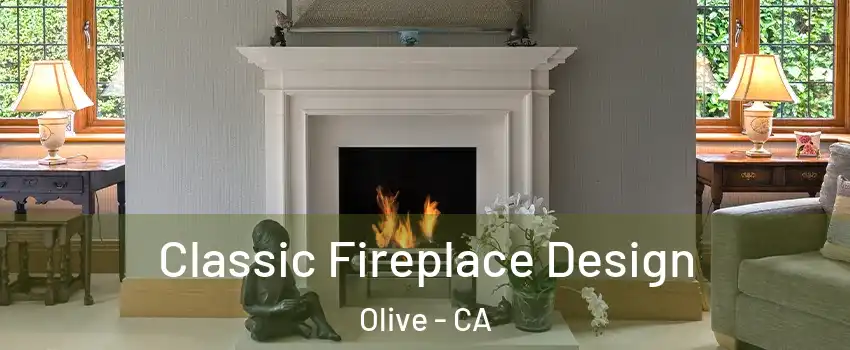 Classic Fireplace Design Olive - CA