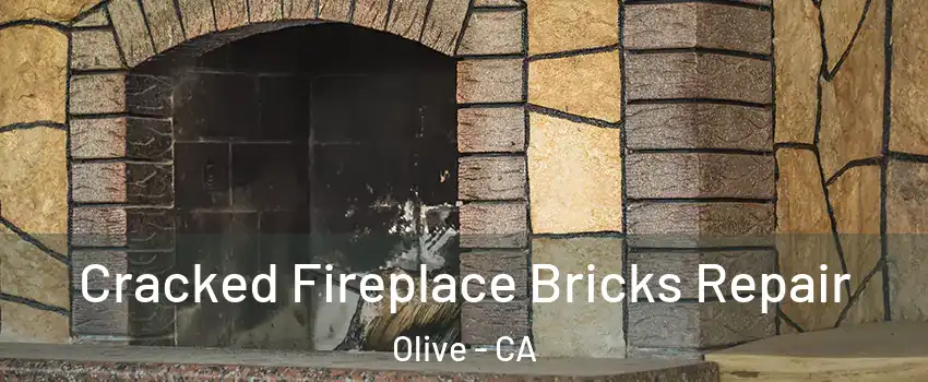 Cracked Fireplace Bricks Repair Olive - CA