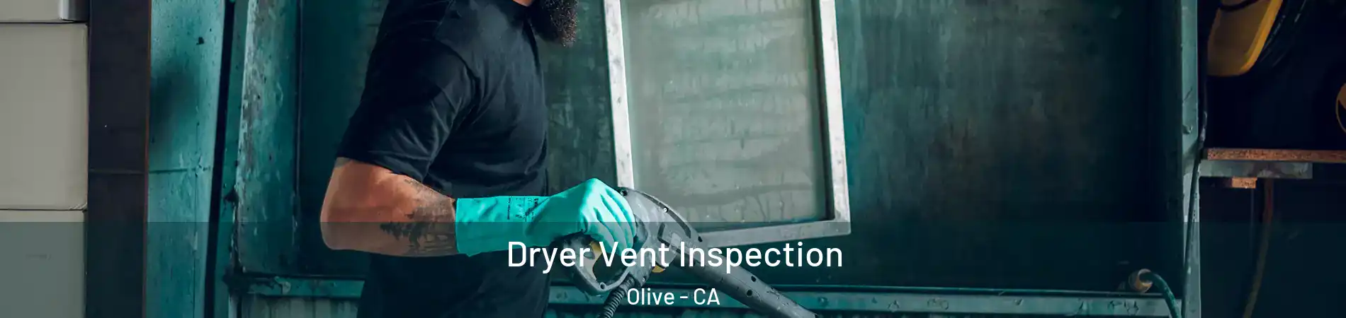 Dryer Vent Inspection Olive - CA