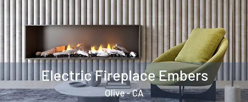 Electric Fireplace Embers Olive - CA