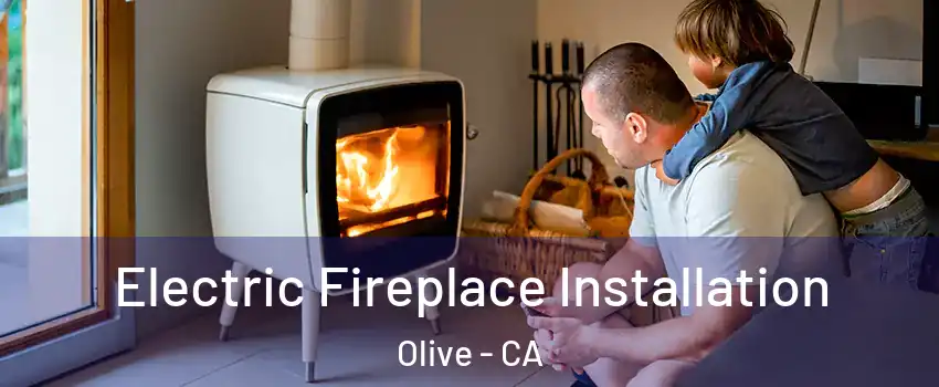 Electric Fireplace Installation Olive - CA