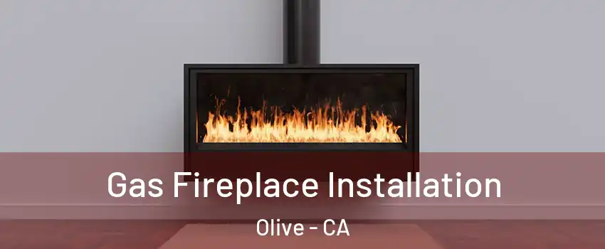 Gas Fireplace Installation Olive - CA