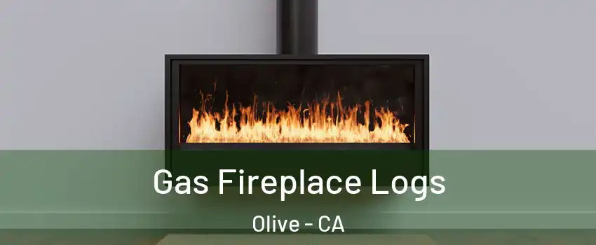 Gas Fireplace Logs Olive - CA