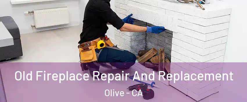 Old Fireplace Repair And Replacement Olive - CA