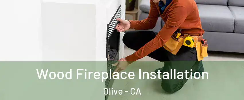 Wood Fireplace Installation Olive - CA